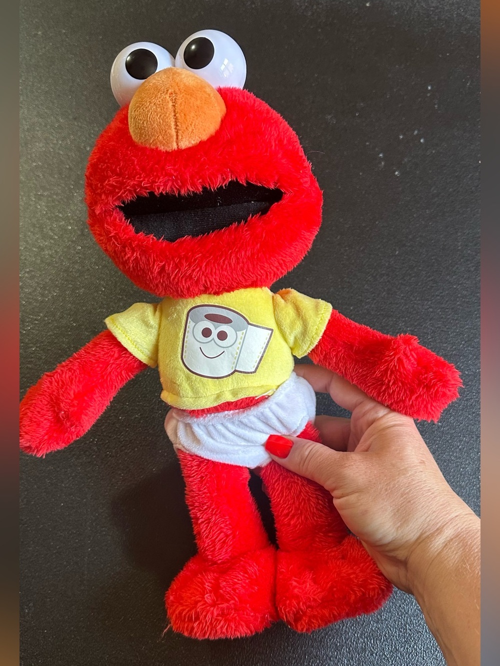 Sesame Street Elmo Plush in Red with Yellow Shirt